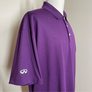 Infiniti Nike Golf Men Dri-Fit-XXL-Micro Pique Lightweight Purple Polo Shirt
